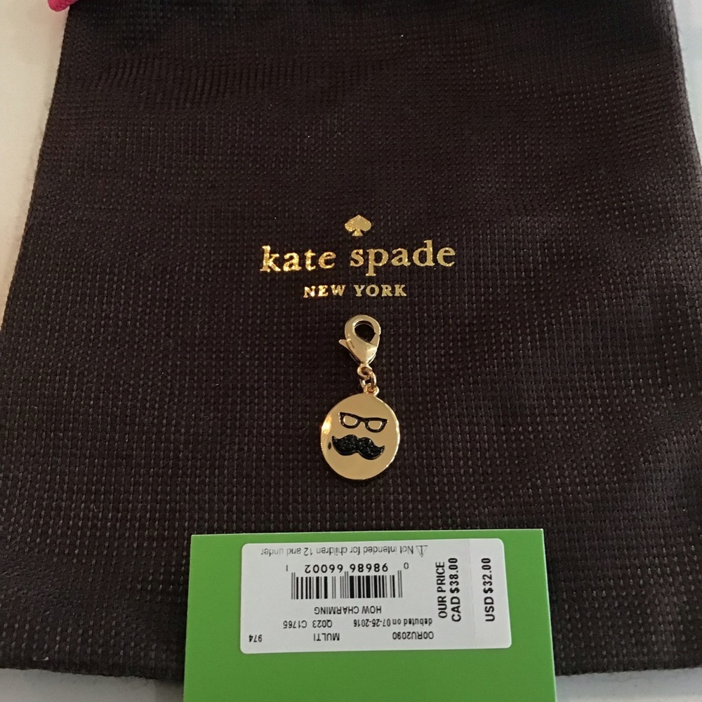 KATE SPADE ♠️ Charm Mustache How Charming